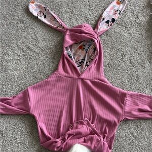 Disney Pink Bunny Ear Hoodie